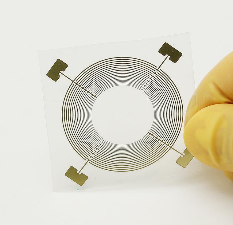 Etching metal parts of Wireless charging wire for mobile phones